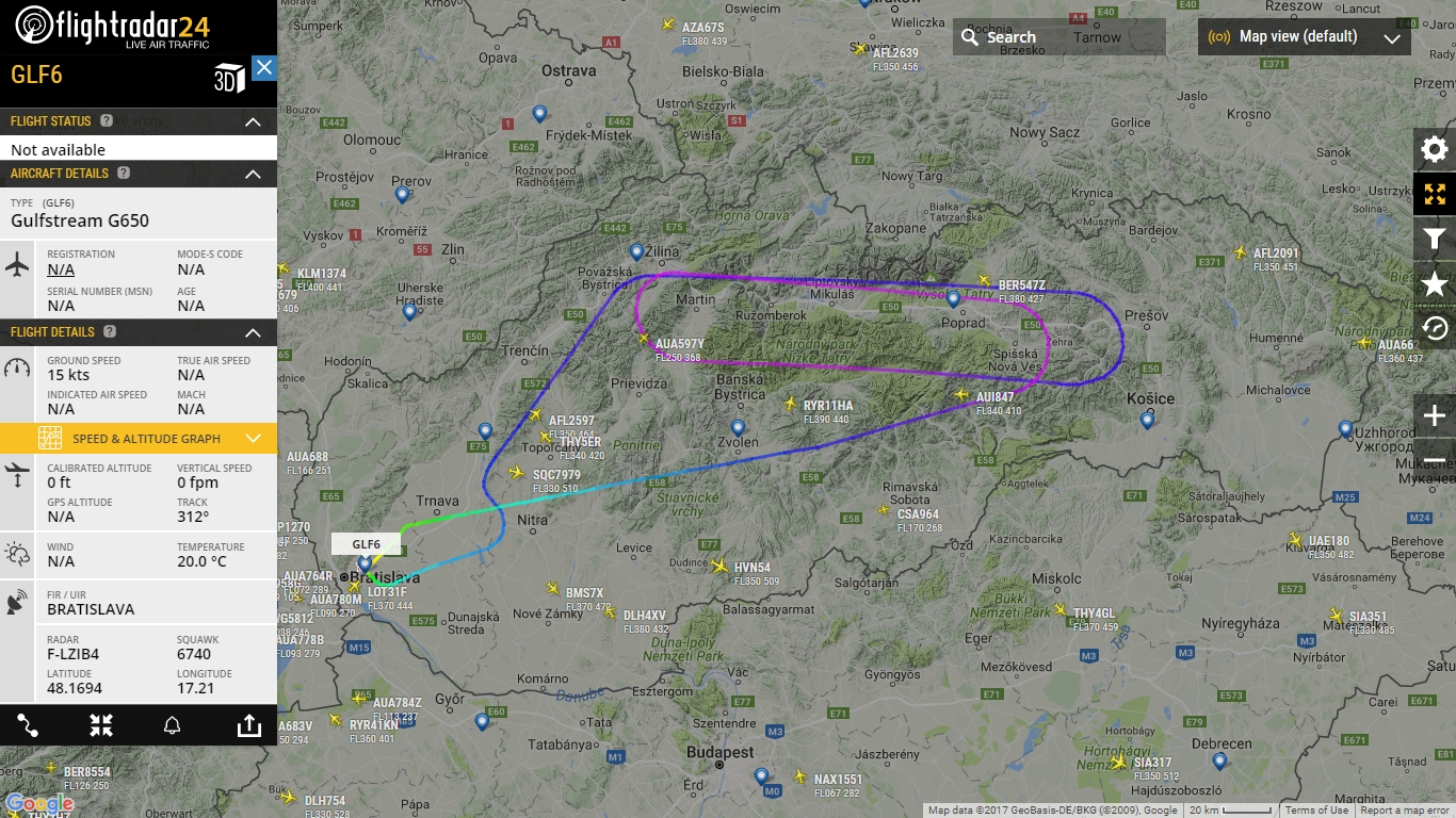 N650ER © FlightRadar24.com