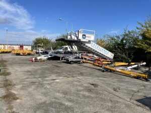 Odkladisko starého, vyradeného a nepotrebného pozemného pomocného vybavenia (ground support equipment - GSE)