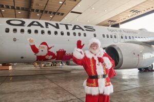 Nový vianočný polep na lietadlách Qantas (c)qantas.com