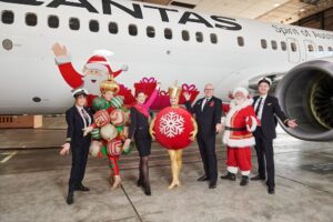 Nový vianočný polep na lietadlách Qantas (c)qantas.com