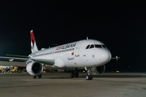 Prvý let Air Albania z Tirany do Viedne (c)viennaiarport.com